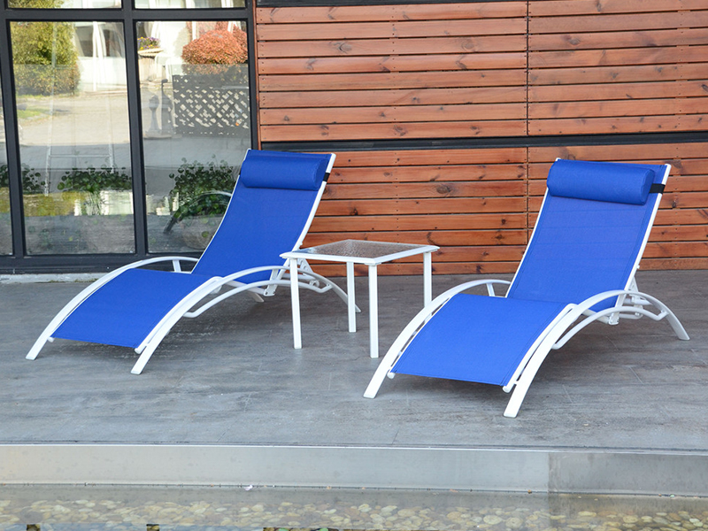 Chaise longue relaxante d'extérieur, mobilier d'extérieur, chaise longue en aluminium YQ-TB-426A