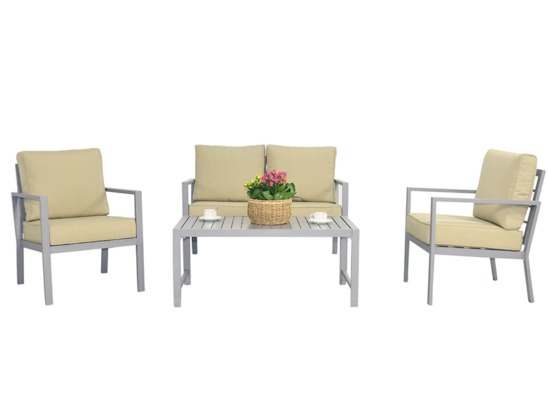 Canapé démontable en aluminium, mobilier d'extérieur KD, mobilier de jardin