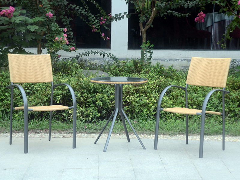 chaise empilable d'extérieur en rotin YQR-137