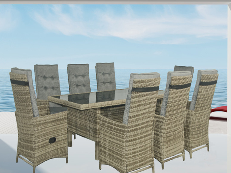 Ensemble de salle à manger en rotin YQR-467A