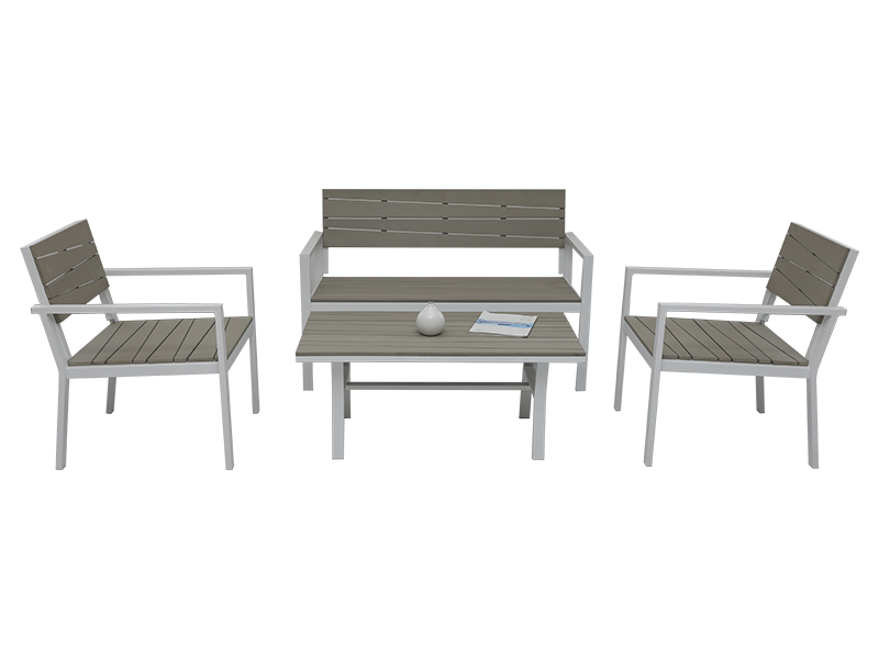 Bois plastique, ensemble de canapé en bois synthétique YQW-421